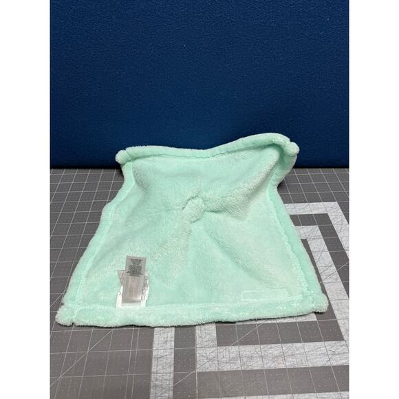 Bunny Rabbit White Mint Green Lovey Pink Bow Blanket 14" Plush Newborn Gift - Picture 5 of 5